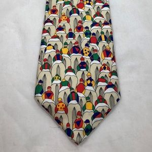 Alynn Neckware Accessories - Alynn Necktie In The Starting Gate Horse Racing Alynn Neckware Accessories - Alynn Necktie In The Starting Gate Horse Racing
